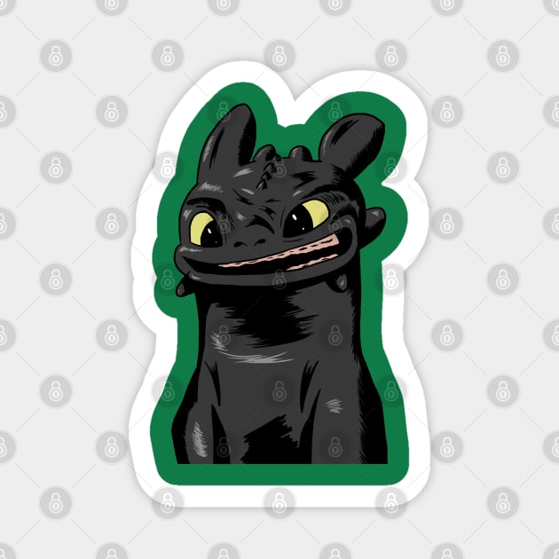 Toothless Sticker by Black Snow Comics